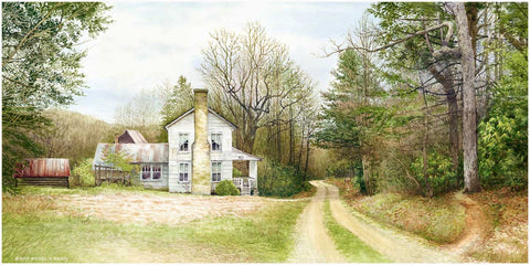 Betty's Creek Farmhouse Canvas Print