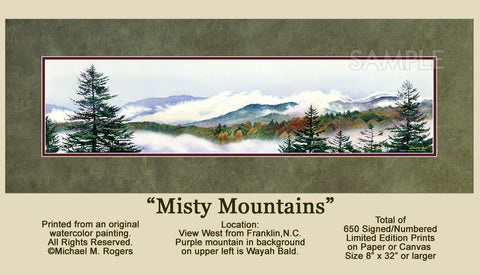 Misty Mountains Artwork
