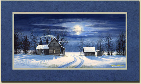 "Moon Shadows" Canvas Print with Printed Border