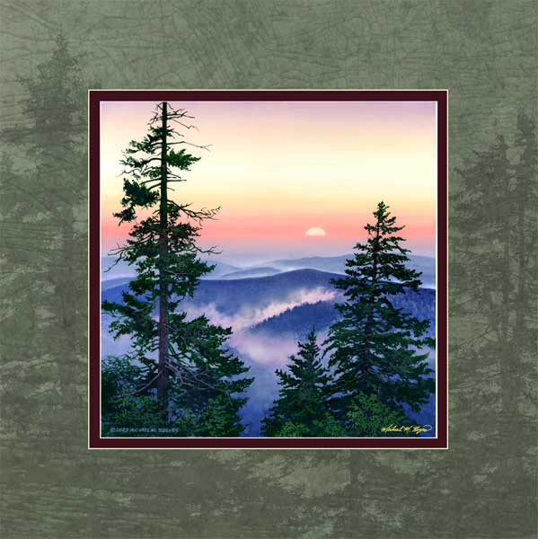 "Smoky Mountain Sunset" <br> Canvas Print